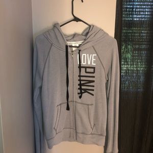 Pink/VS zip up hoodie!!!